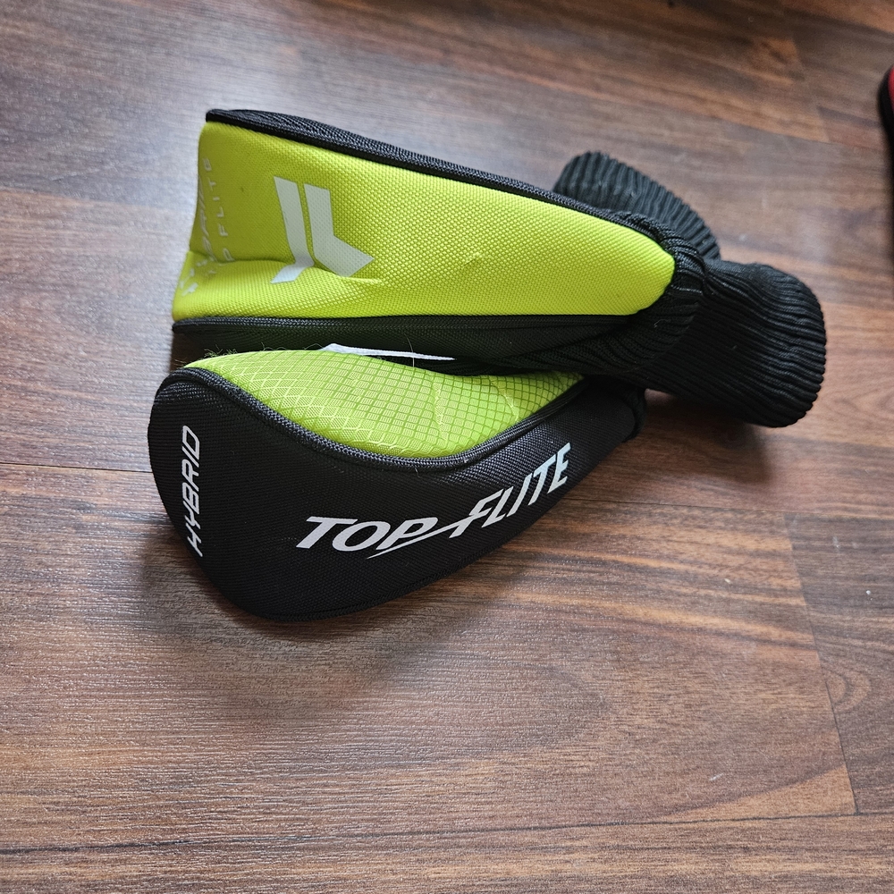 Top-Flite Green and Black Golf Club Headcovers